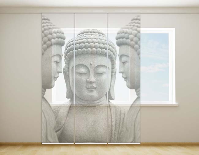 Flchenvorhang Budda geschlossen