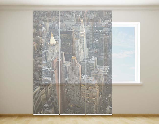 Flchenvorhang Manhattan geschlossen