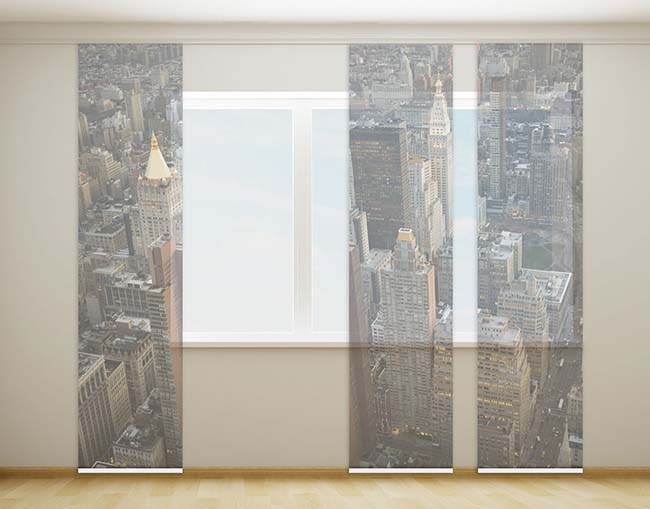 Flchenvorhang Manhattan offen