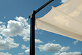Pergola beige Nahaufnahme