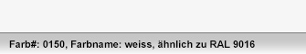 Farbnummer: 0150, Farbname: weiss matt, hnlich zu RAL 9016