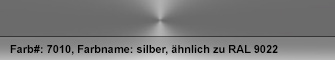 Farbnummer: 7010 - silber eloxiert