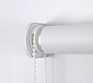 Kettengetriebe mit Rollohalter - Wandmontage