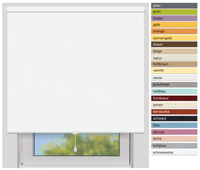 EFIXS Sichtschutzrollo Mittelzug<br>Maanfertigung<br>Farbe: schneewei
