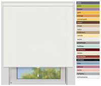 EFIXS Sichtschutzrollo Mittelzug<br>Maanfertigung<br>Farbe: wei