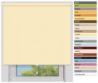 EFIXS Sichtschutzrollo Mittelzug<br>Maanfertigung<br>Farbe: vanille