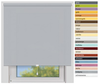 EFIXS Sichtschutzrollo Mittelzug<br>Maanfertigung<br>Farbe: hellgrau