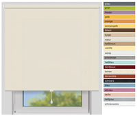 EFIXS Sichtschutzrollo Mittelzug<br>Maanfertigung<br>Farbe: natur