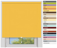 EFIXS Sichtschutzrollo Mittelzug<br>Maanfertigung<br>Farbe: sonnengelb