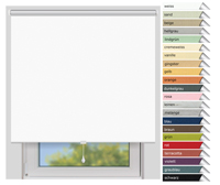 EFIXS Thermorollo Mittelzug<br>Maanfertigung<br>Farbe: weiss