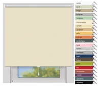 EFIXS Thermorollo Mittelzug<br>Maanfertigung<br>Farbe: cremeweiss