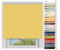 EFIXS Thermorollo Mittelzug<br>Maanfertigung<br>Farbe: gelb