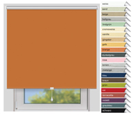 EFIXS Thermorollo Mittelzug<br>Maanfertigung<br>Farbe: orange