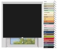 EFIXS Thermorollo Mittelzug<br>Maanfertigung<br>Farbe: schwarz