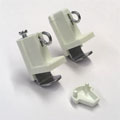 KLEMMFLEX Klemmtrger (Paar) mit Haken zur Montage von Bambusrollo, -rollup mit Dreieck-sen